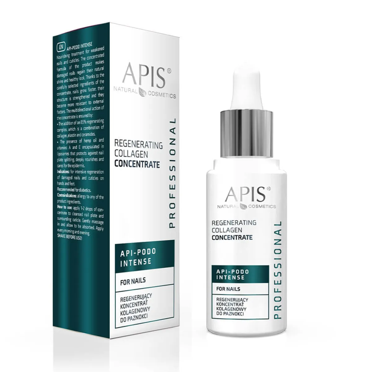 Apis - Api - Podo Intense - Regenerujacy koncentrat kolagenowy do paznokci 30ml