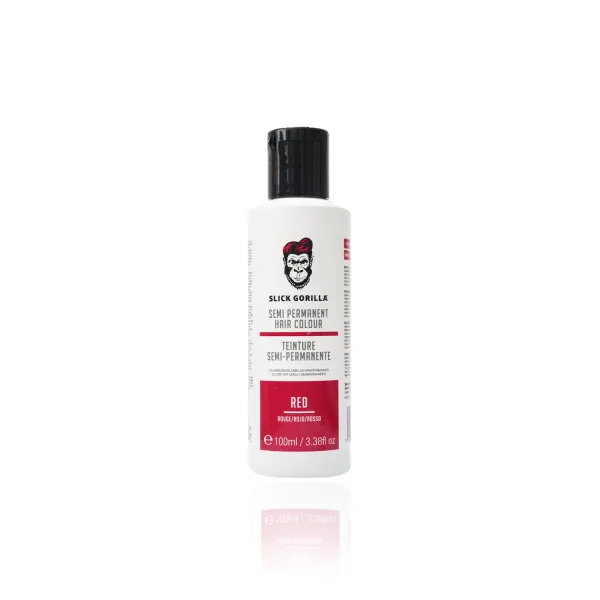 Slick Gorilla - Semi Permanent Hair Colour, Red - Męska farba w czerwonym kolorze do włosów rozjaśnianych 100ml
