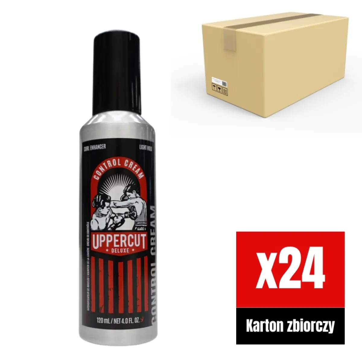 Uppercut Deluxe - Control Cream - Krem do stylizacji włosów KARTON 24x120ml