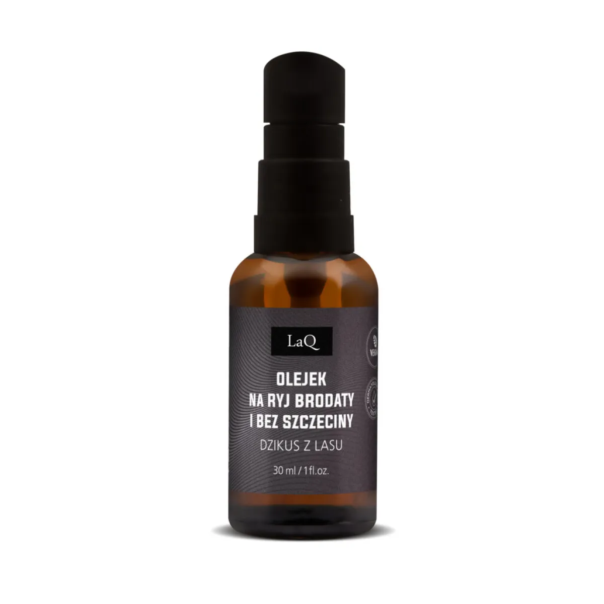 LaQ - Dzikus z lasu czarny mat - Pielęgnacyjny olejek do brody i po goleniu 30ml