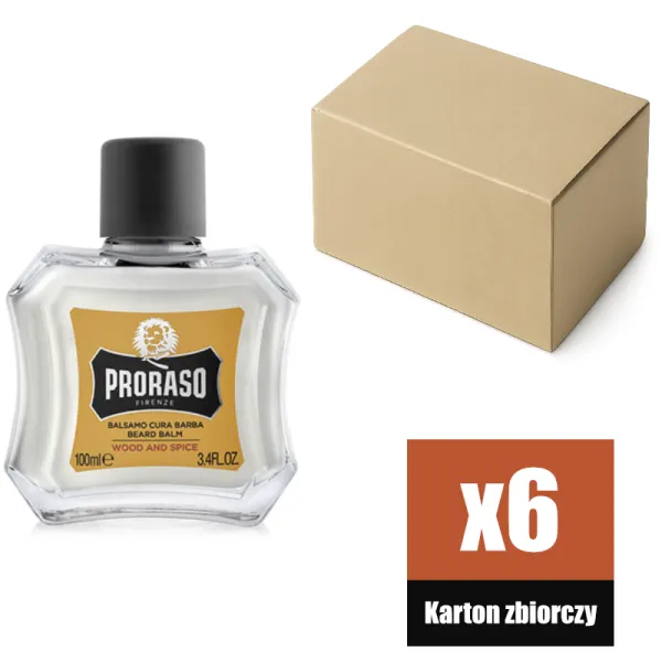 Proraso - Wood & Spice - Balsam do brody KARTON 6x100ml