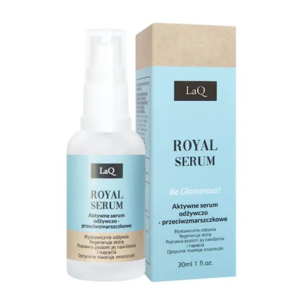 LaQ - Royal - Aktywne Serum Odżywczo - Przeciwzmarszczkowe 30ml