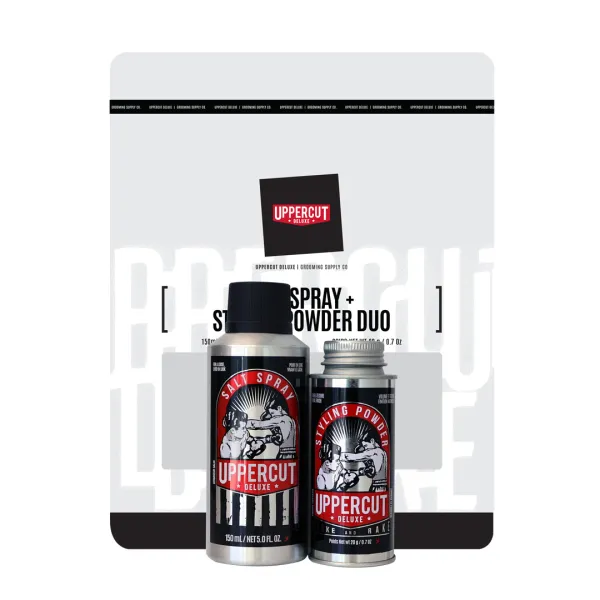 Uppercut Deluxe - Zestaw prezentowy - Puder + Sól do stylizacji włosów 20g +150g