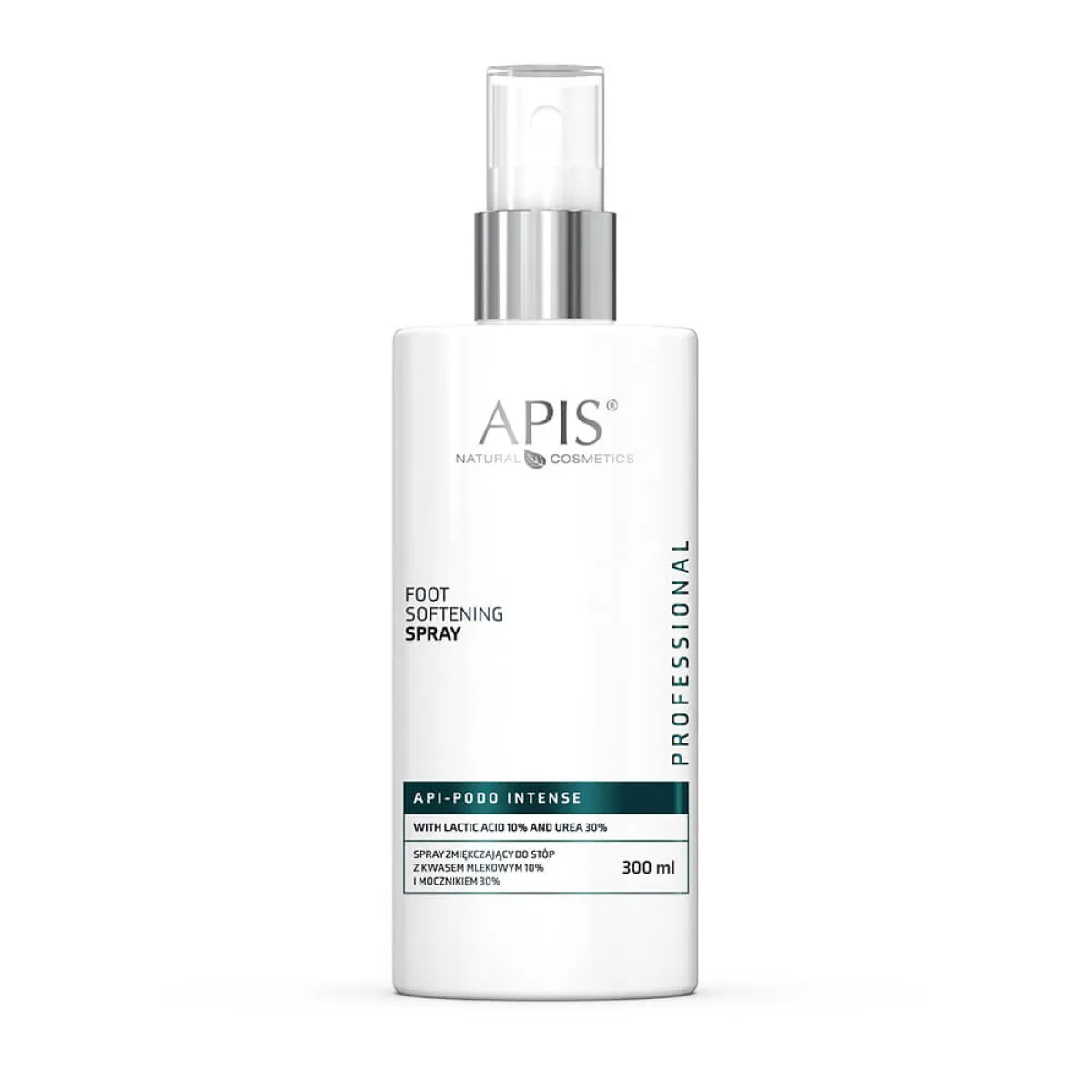 Apis - Api - Podo Intense - Spray zmiękczający do stóp z kwasem mlekowym 10% i mocznikiem 30% 300ml