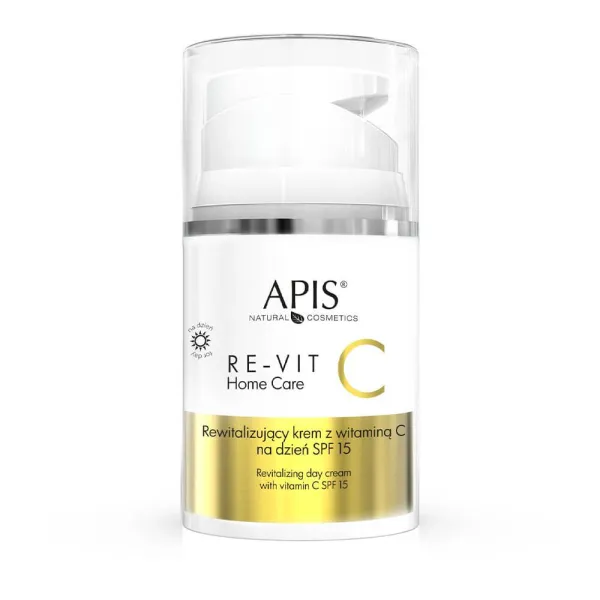 Apis - Re - Vit C Home Care - Rewitalizujący krem na dzień do twarzy z witaminą C SPF 15 50ml