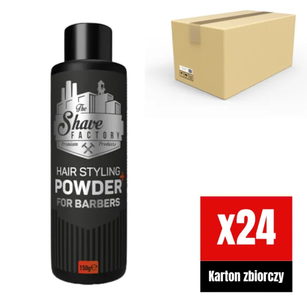 The Shave Factory - Hair Styling Powder Salon Size - Puder do włosów KARTON 24x150g