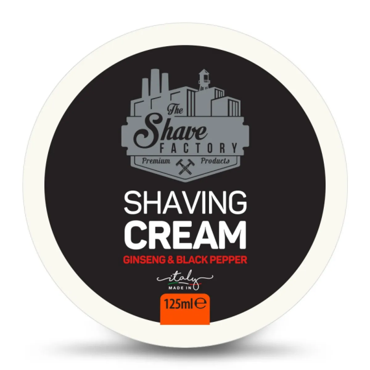 OUT-The Shave Factory - Shaving Cream Ginseng & Black Pepper - Krem do golenia 125ml