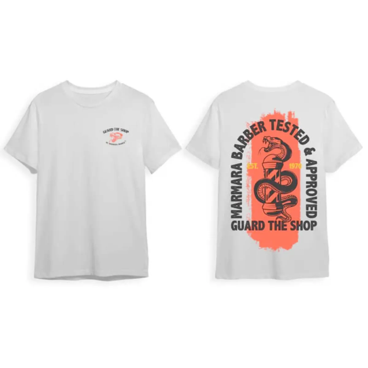 Marmara - Barber T - Shirts Guard White - Biała koszulka w rozmiarze L