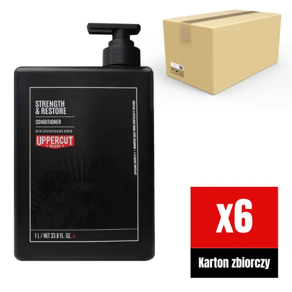 Uppercut Deluxe - Strength & Restore Conditioner - Wzmacniająca odżywka do włosów KARTON 6x1000ml
