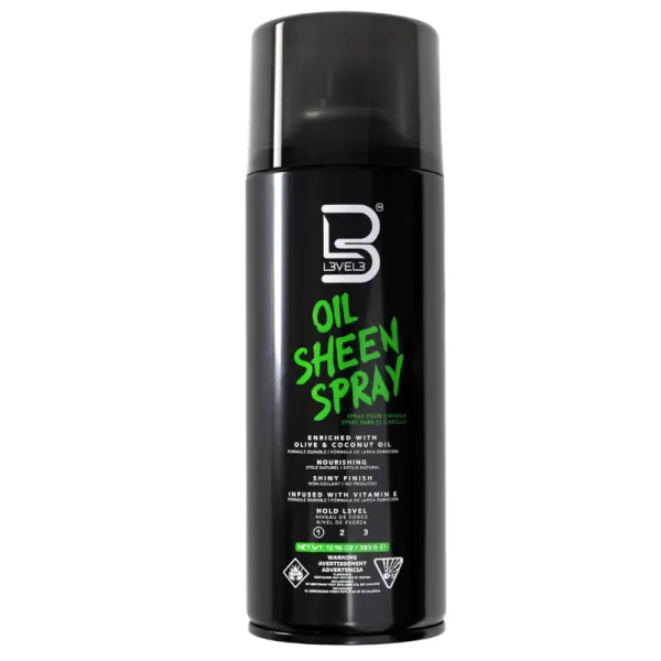 L3VEL3 - Oil Sheen - lekki spray nabłyszczający do stylizacji włosów 383g