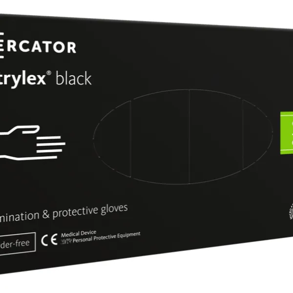 Mercator - Nitrylex Black - Rękawiczki ochronne S 100szt.