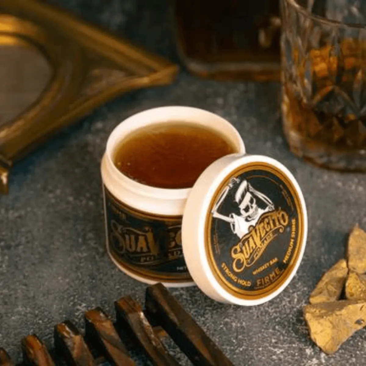 Suavecito - Firme Hold (STRONG) Whiskey Bar Pomade - Pomada do Włosów 113g