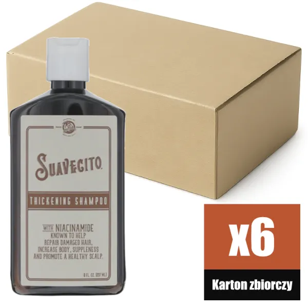 Suavecito - Thickening Shampoo - Szampon zagęszczający włosy KARTON 6x237ml
