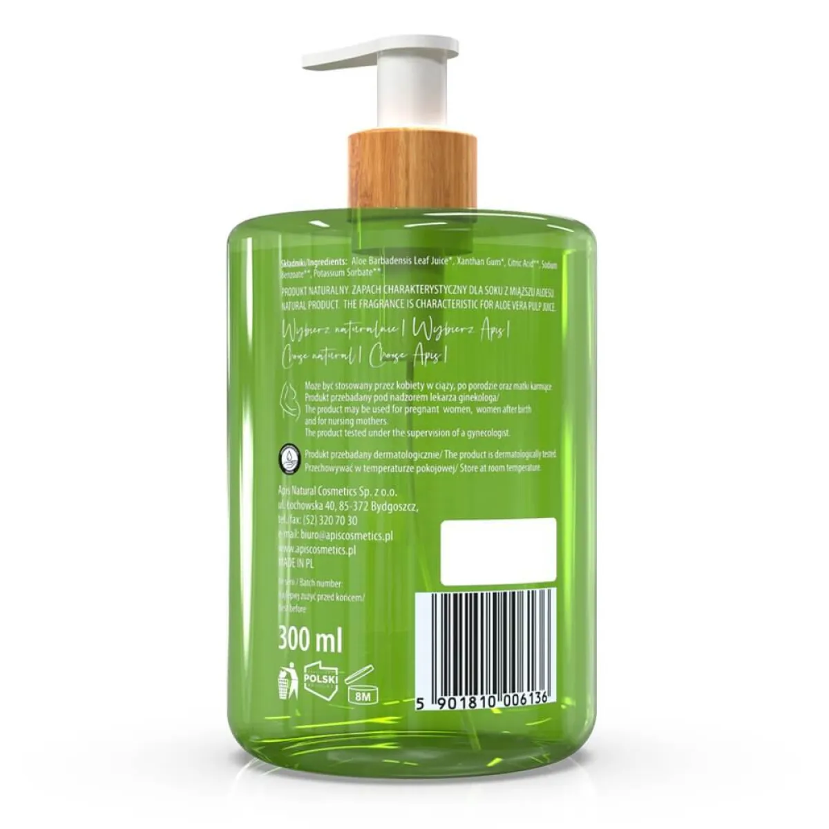 Apis - Aloe Vera 99% - Żel aloesowy do twarzy i ciała 300ml