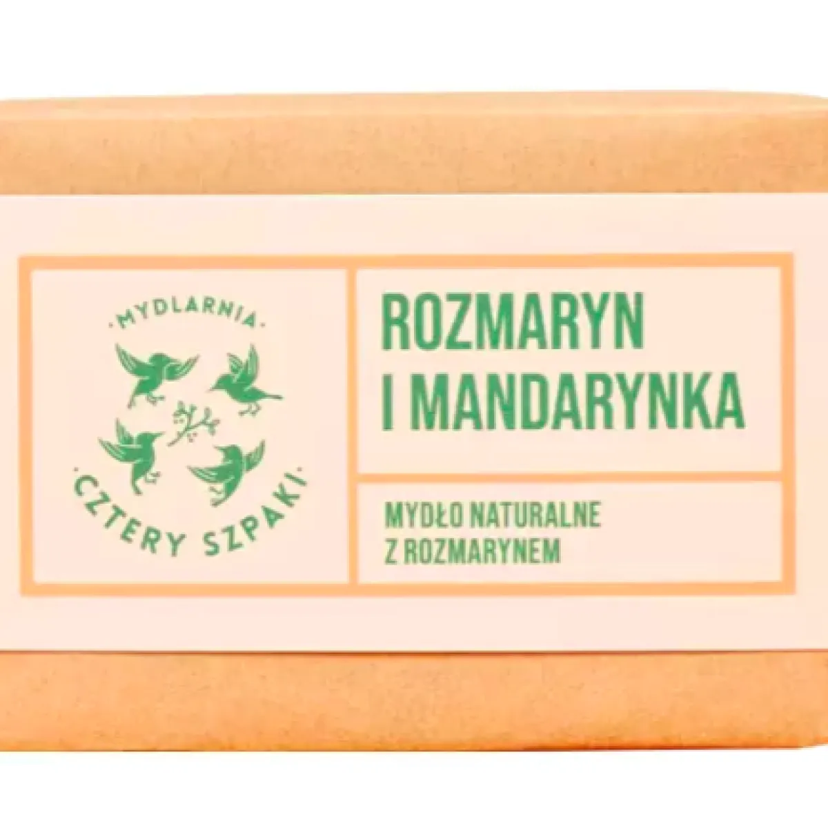 Cztery Szpaki - Rozmaryn i Mandarynka - Naturalne mydło w kostce 110g
