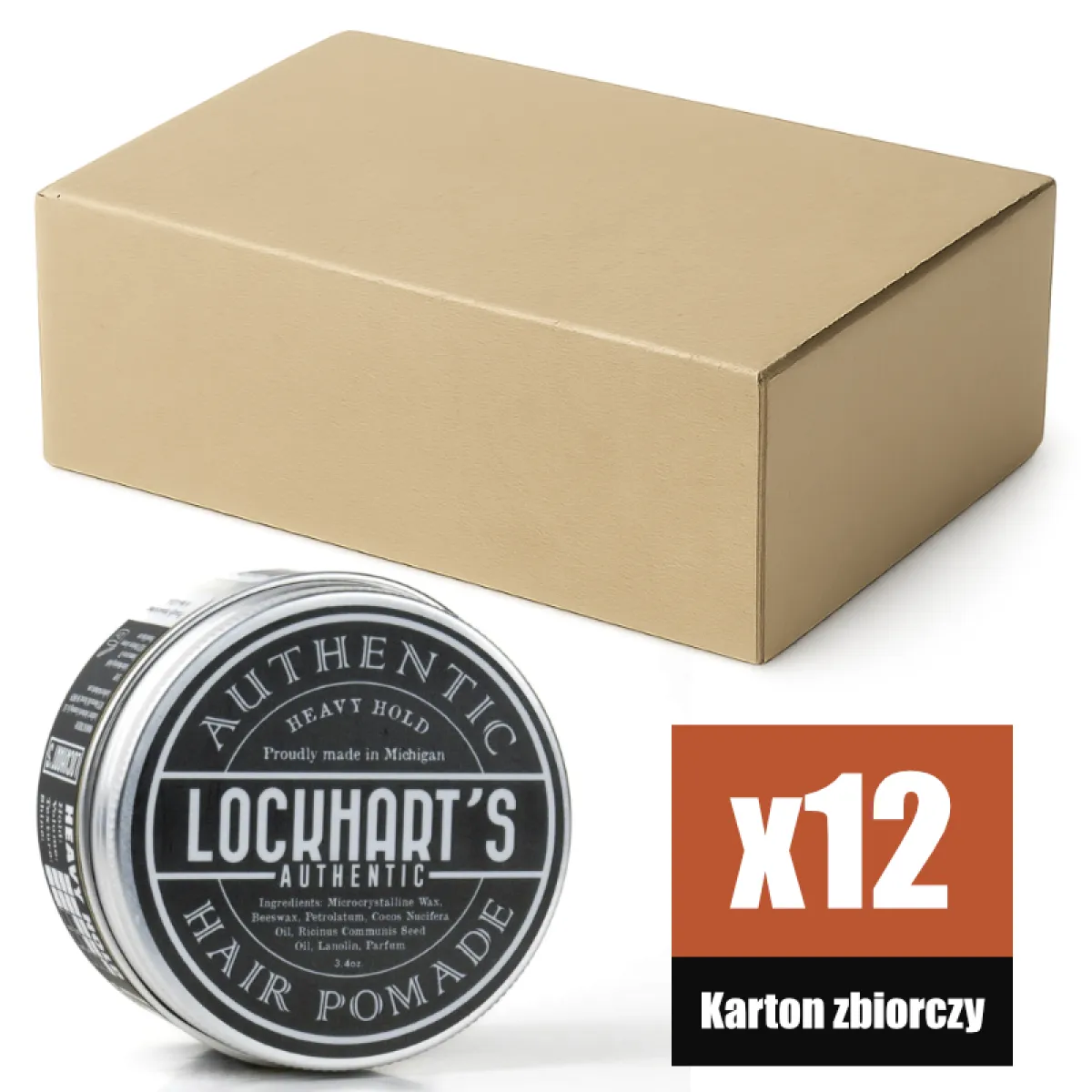 Lockhart's - Heavy Hold - Pomada do włosów KARTON 12x96g