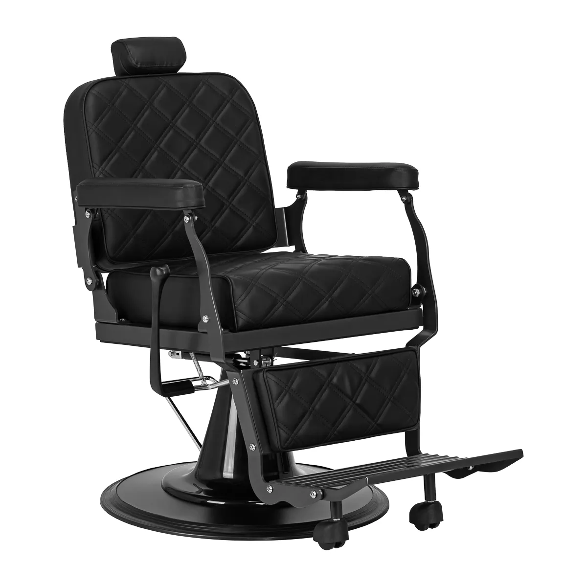 Fotel barberski Gabbiano Carlos extra Czarny