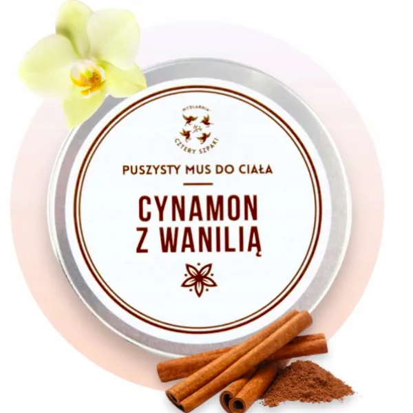 Cztery Szpaki - Cynamon z Wanilią - Puszysty mus do pielęgnacji ciała 150ml