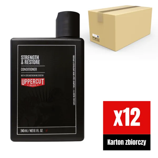 Uppercut Deluxe - Strength & Restore Conditioner - Wzmacniająca odżywka do włosów KARTON 12x240ml