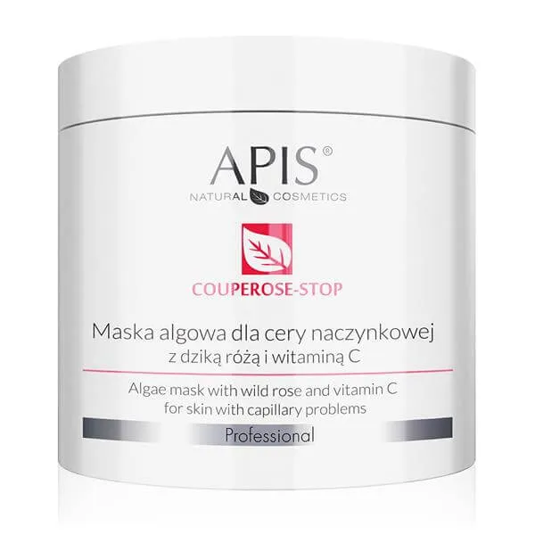 Apis - Couperose - Stop - maska algowa dla cery naczynkowej z dziką różą i witaminą C 200g