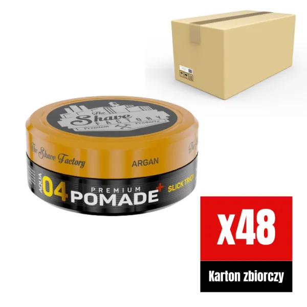 The Shave Factory - Premium Pomade Slick Trick 04 - Pomada do włosów KARTON 48x150ml