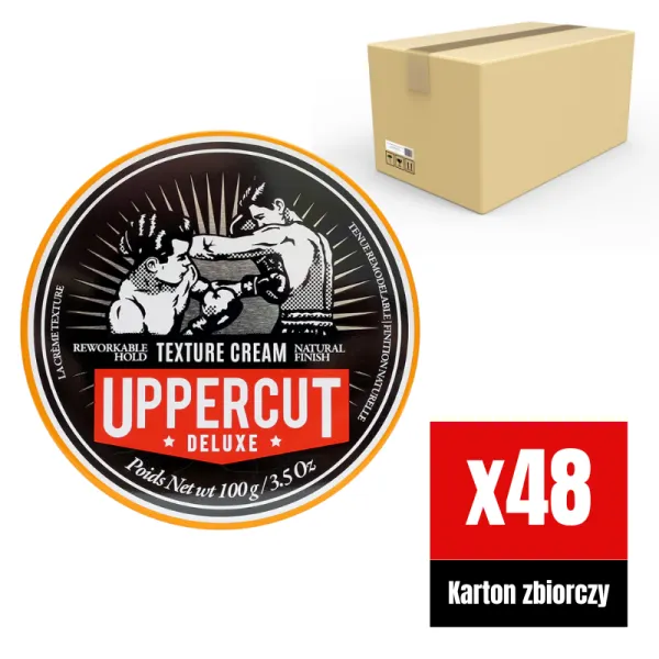 Uppercut Deluxe - Texture Cream - Krem do stylizacji włosów KARTON 48x100g