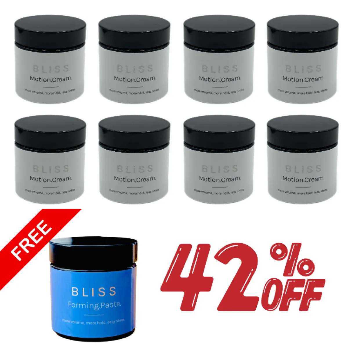 Bliss - Pakiet Motion Cream - Matowy krem do włosów 16 szt.