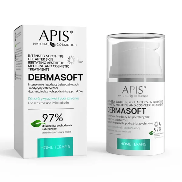 Apis - Dermasoft - Żel do twarzy intensywnie łagodzący do skóry podrażnionej i po zabiegach 50ml