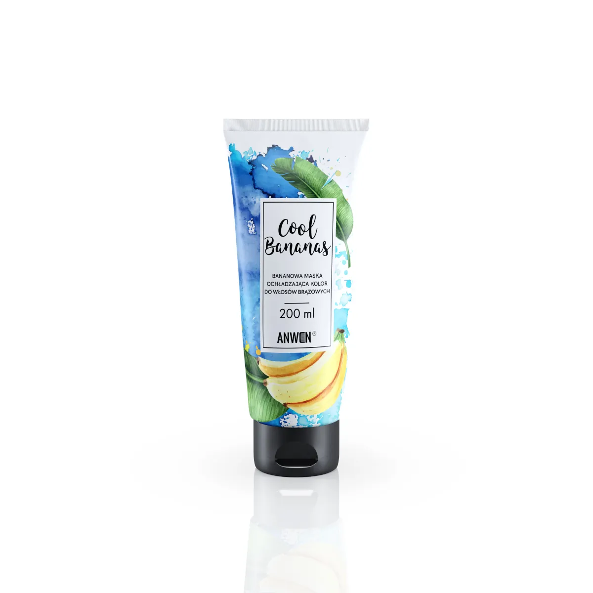 Anwen - Cool Bananas - Ochładzająca maska do włosów brązowych 200ml