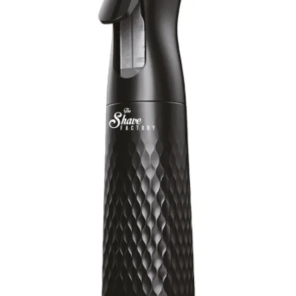 The Shave Factory - Spray Bottle Black - Czarny Spray fryzjerski rozpylacz do wody 300ml