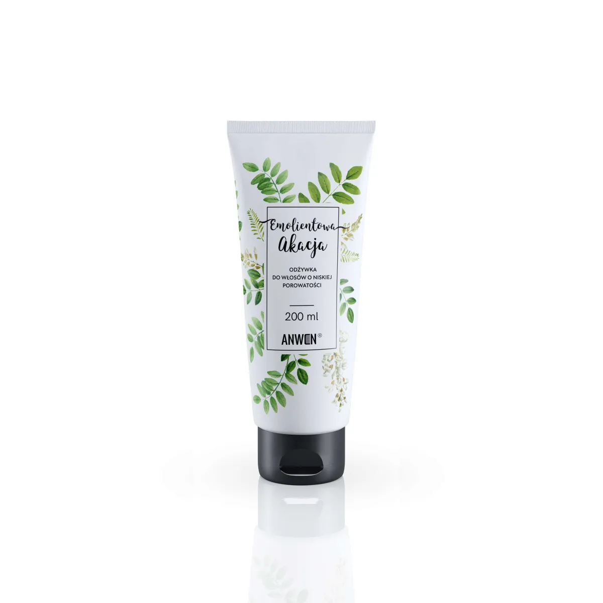 Anwen - Emolientowa Akacja - Emolientowa odżywka do włosów niskoporowatych 200ml