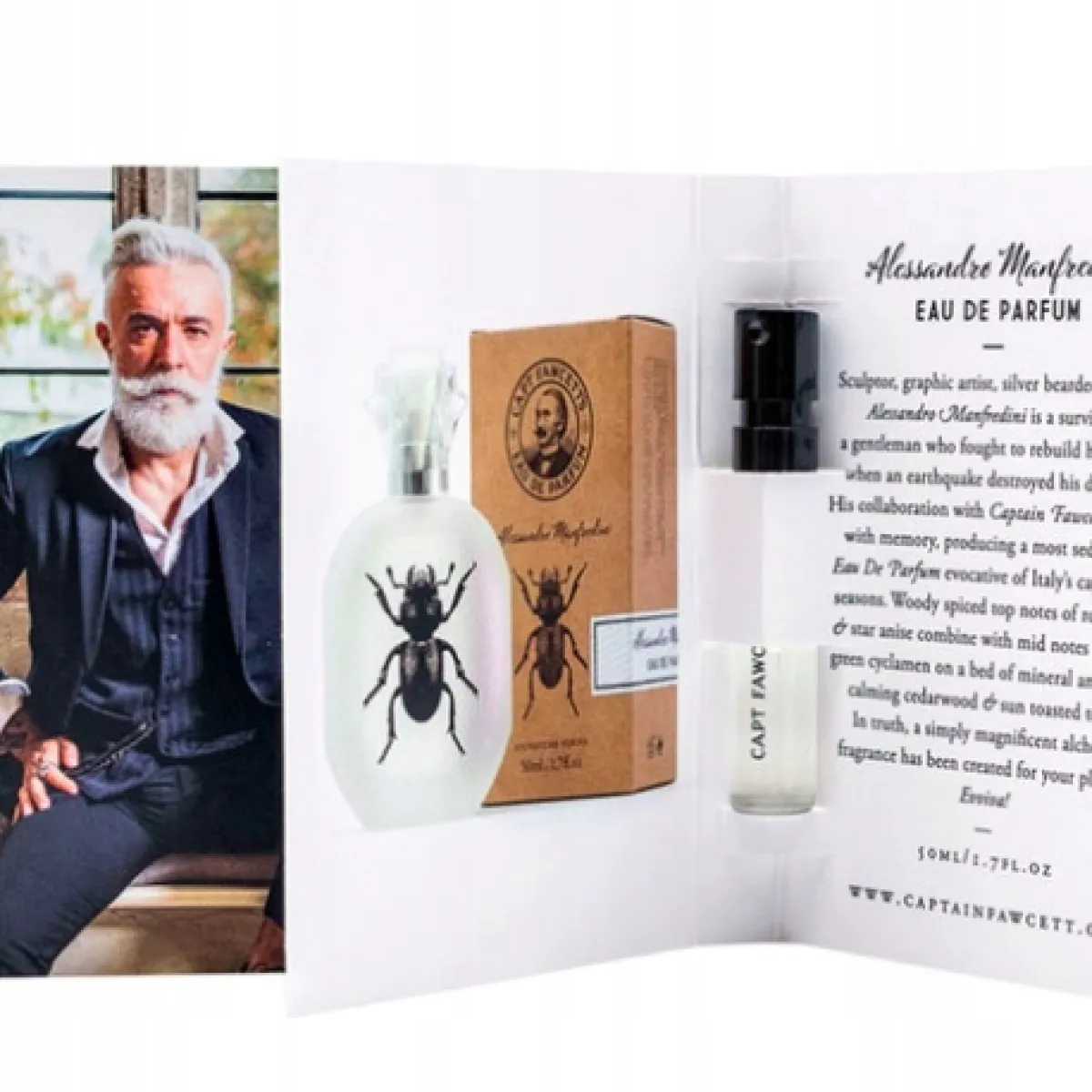 Captain Fawcett - Allesandro Eau De Parfum - Perfumy męskie, próbka 2ml