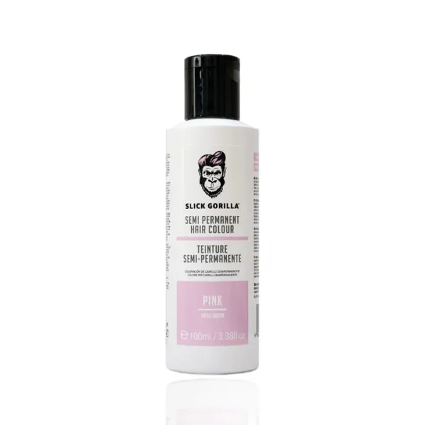 Slick Gorilla - Semi Permanent Hair Colour, Pink - Męska farba w różowym kolorze do włosów rozjaśnianych 100ml