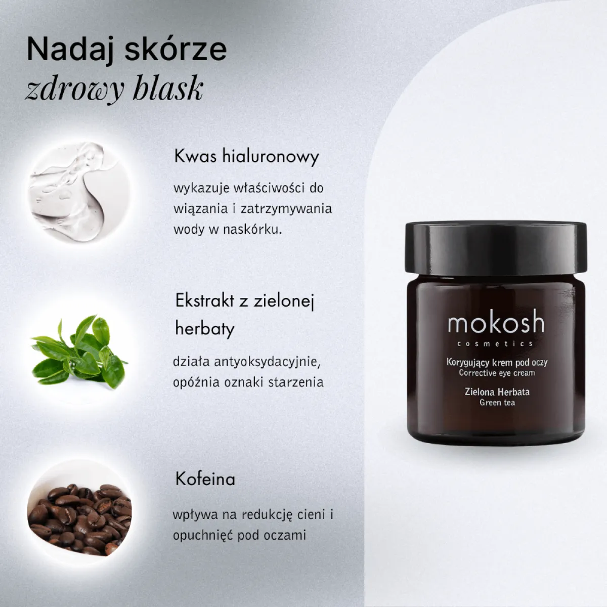 Mokosh - Korygujący Krem Pod Oczy Zielona Herbata 30ml