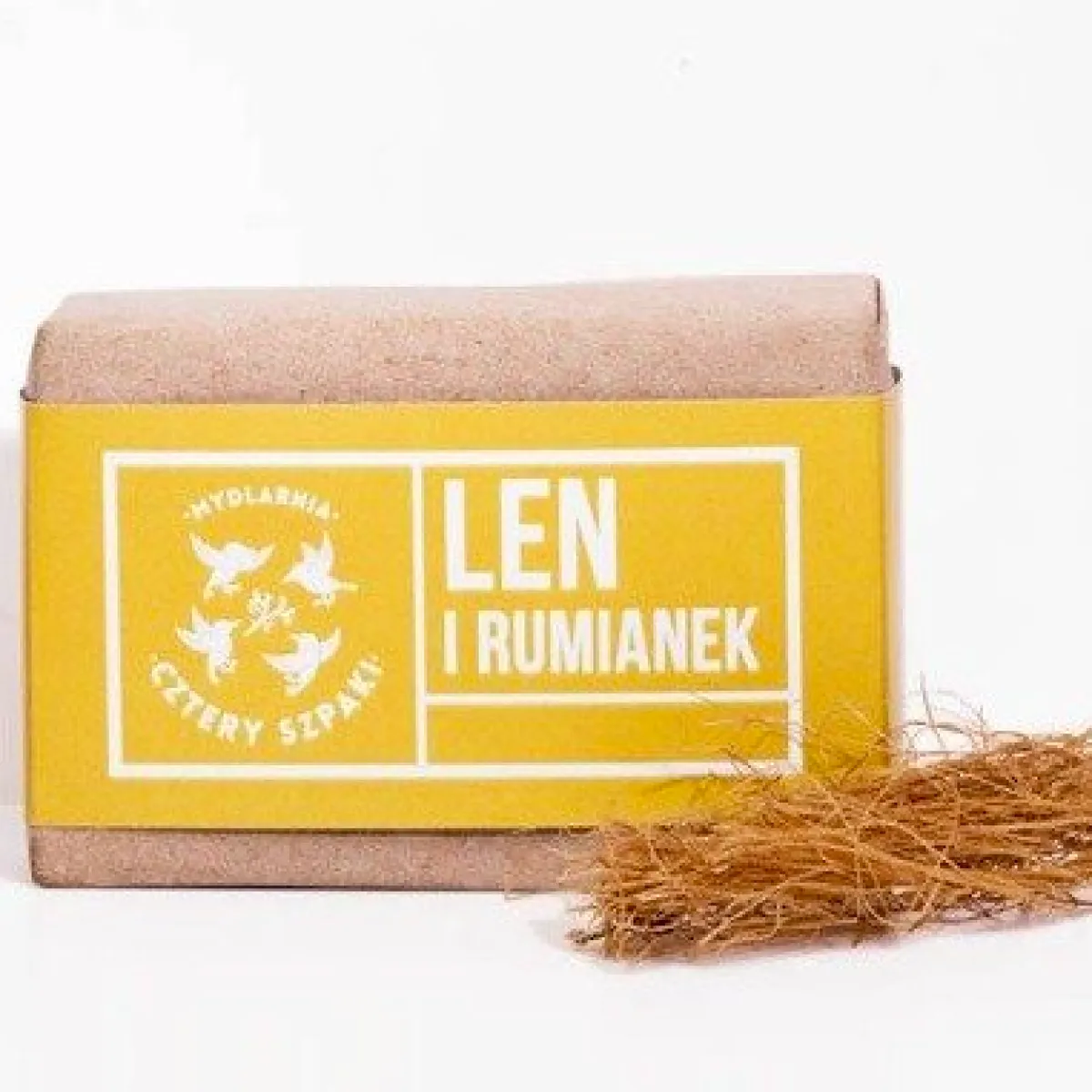 Cztery Szpaki - Len i Rumianek - Naturalne mydło w kostce 110g