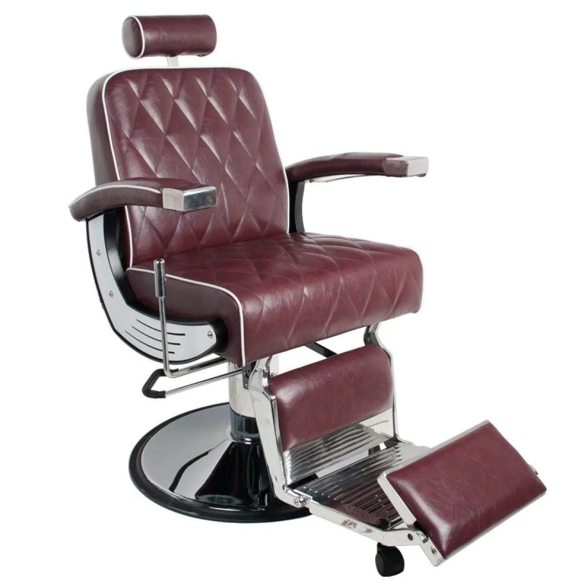 Fotel barberski Gabbiano Imperial bordowy
