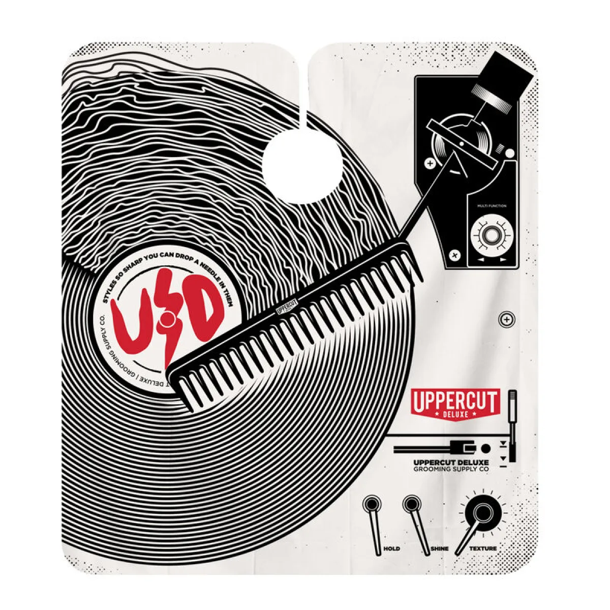 Uppercut Deluxe - Barber Cape - Turntable - peleryna fryzjerska