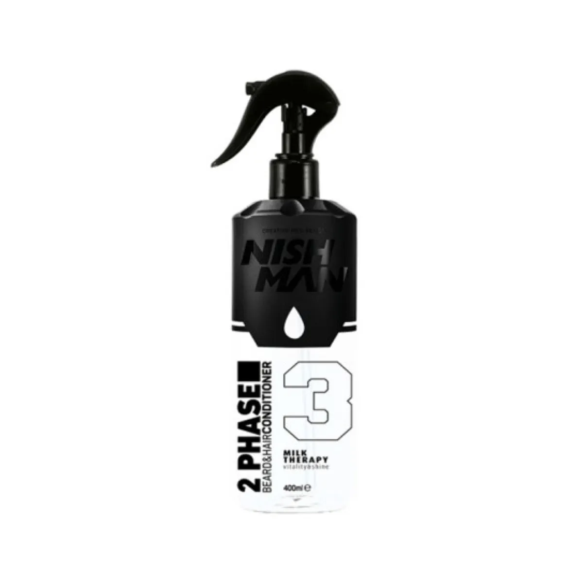Nishman - 2 Phase Milk Therapy - Dwufazowa odżywka do brody i włosów 400ml