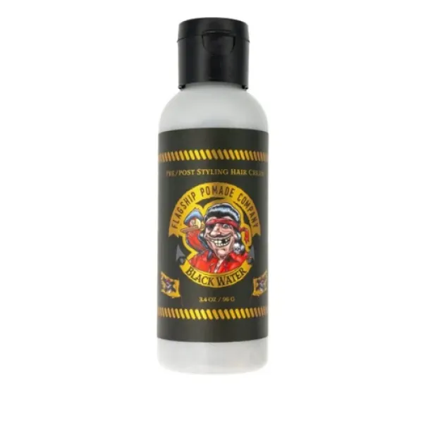 Flagship - Pomade Black Water Hair Cream - Matowy krem do włosów 96g