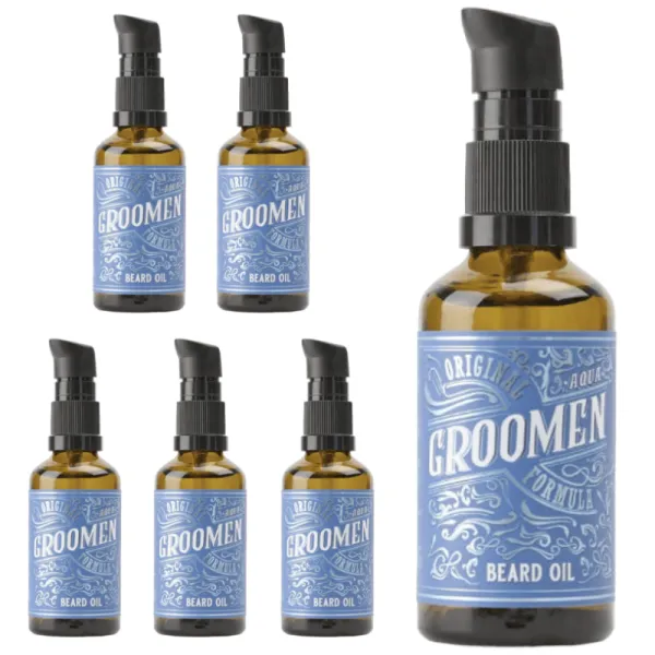 Groomen - Aqua - Olejek do brody PAKIET 6x50ml