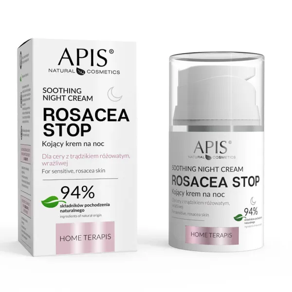 Apis - Rosacea-Stop - Kojący krem do twarzy na noc 50ml