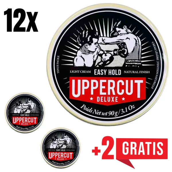 Uppercut Deluxe - Easy Hold Pomade - Wodna pomada do włosów 90g ZESTAW 12+2