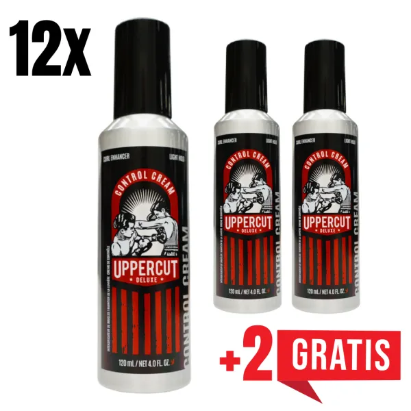 Uppercut Deluxe - Control Cream - Krem do stylizacji włosów 120ml ZESTAW 12+2