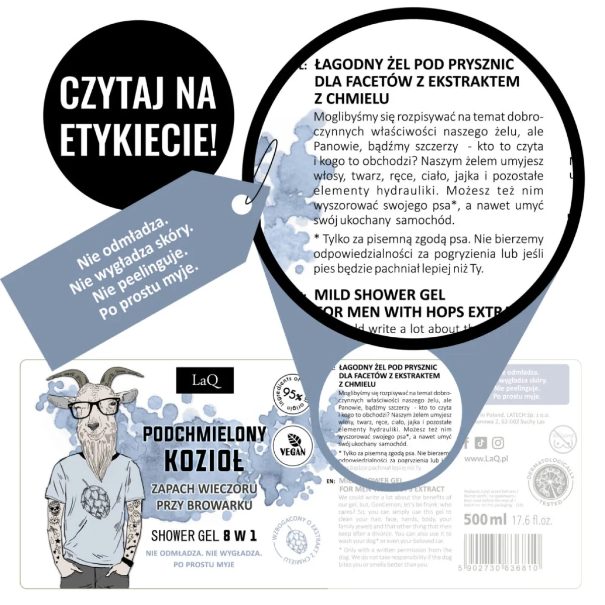 LaQ - Podchmielony Kozioł - Żel pod prysznic 300ml