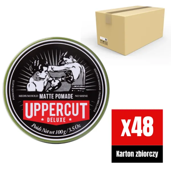 Uppercut Deluxe - Matte Pomade - Wodna pomada do włosów KARTON 48x100g