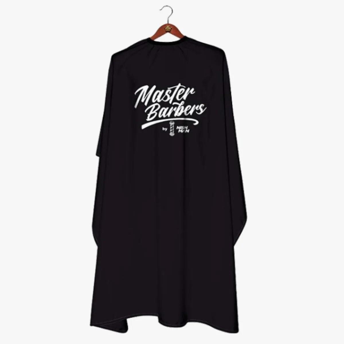 Nishman - Barber Cape Master Barbers - Peleryna Fryzjerska, Czarna