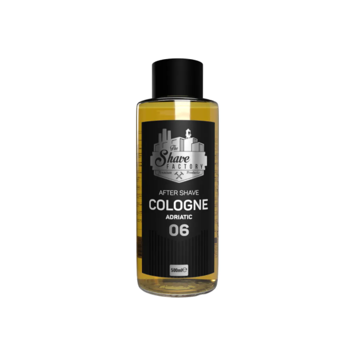 The Shave Factory - Adriatic 06 After Shave Cologne - Perfumowana Woda Kolońska w szklanej butelce po goleniu 500ml