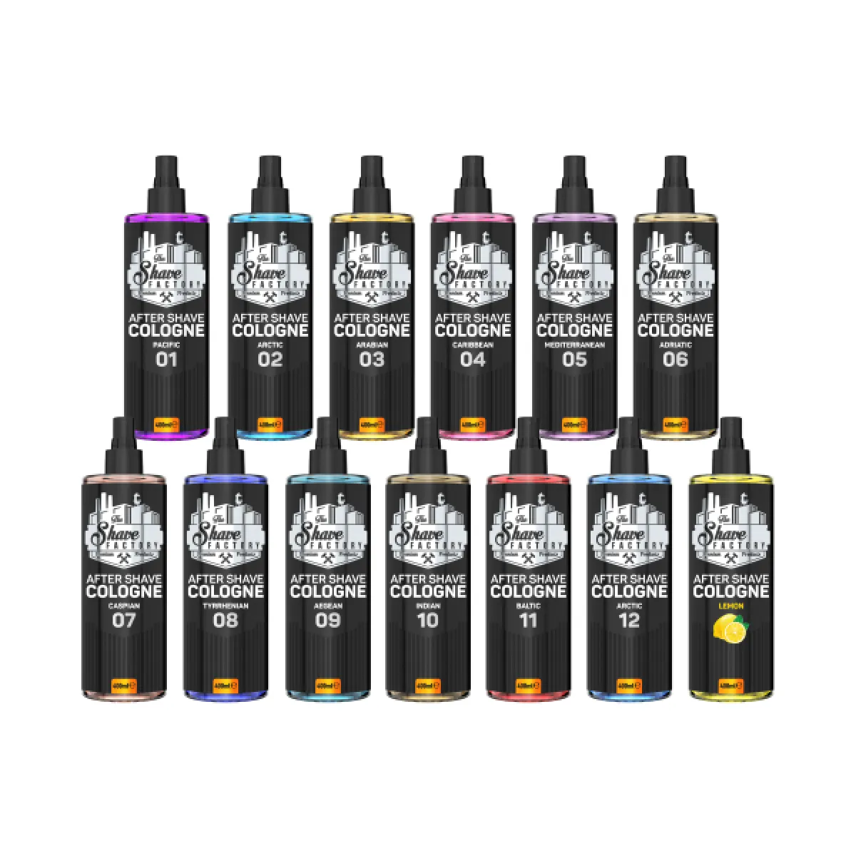 The Shave Factory - Tyrrhenian 08 After Shave Cologne Spray - Perfumowana Woda Kolońska po Goleniu 400ml