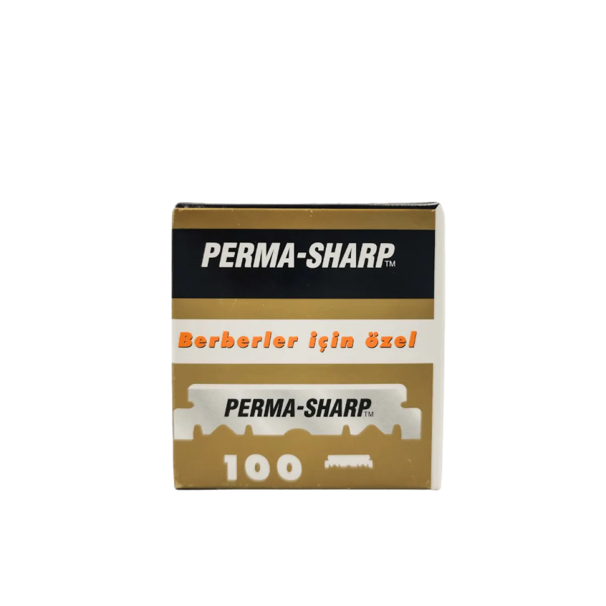 Perma-Sharp - Żyletki połówki do golenia brzytwą 100szt.