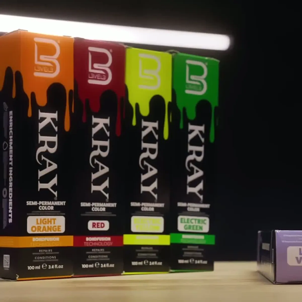 L3VEL3 - Kray Color Electric Pink - Półtrwała farba w kolorze różowym 100ml